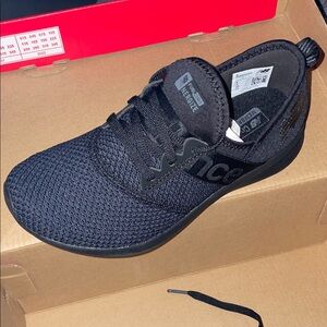 New Balance All-Black Knit Sneakers